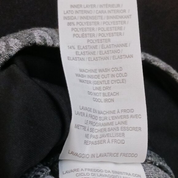 NEW‎ Lyssé Jacquard Leggings High Waisted Sculpting Fit, Charcoal Tabby, Size S - Picture 14 of 14